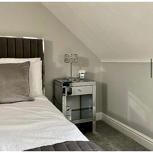 Point Aynalı Raflı Komodin