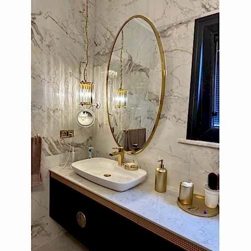 TİTANYUM ELİPS BANYO AYNASI